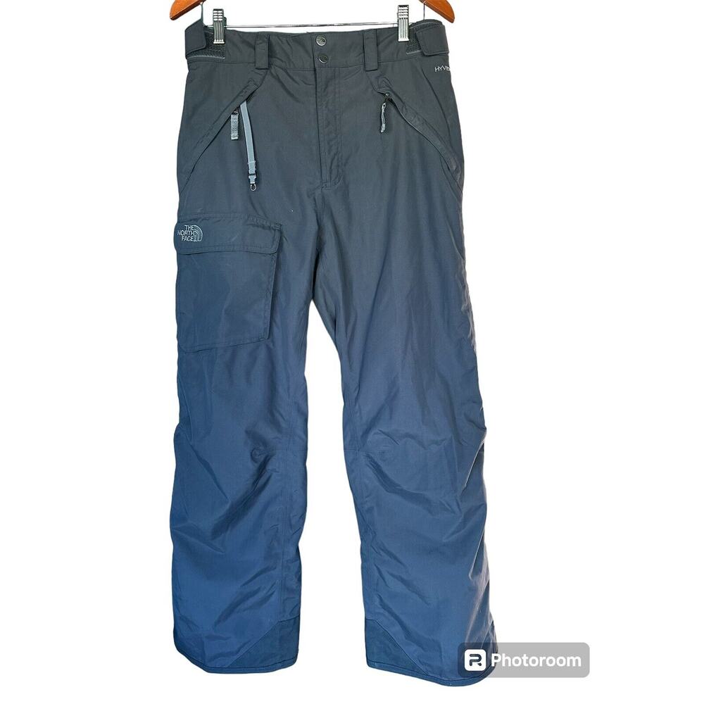 THE NORTH FACE HyVent Waterproof Gray Insulated Ski Snow Pants Men’s Size M